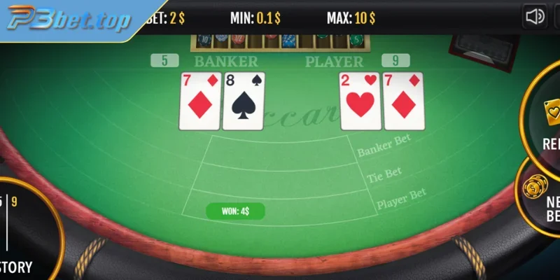 Tham gia đánh bài Baccarat đơn giản